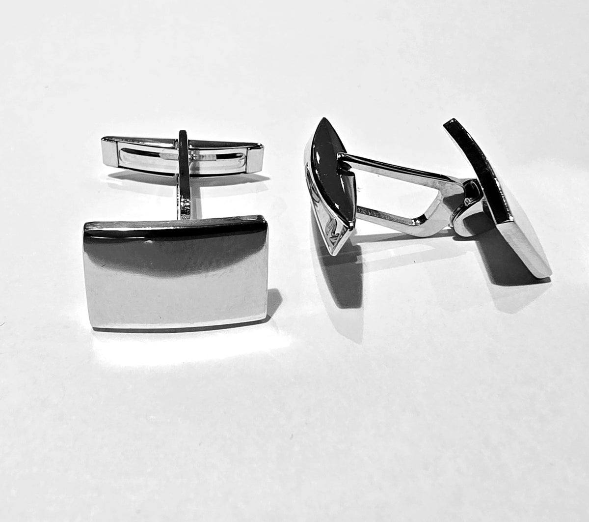 Maiocchi Silver Gemelli Rettangolari 15x10mm