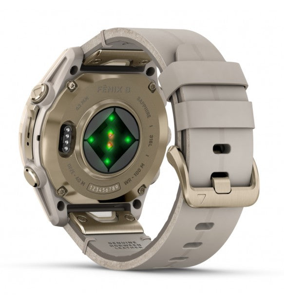 Garmin Fenix 8 43 MM Amoled Sapphire Soft Gold