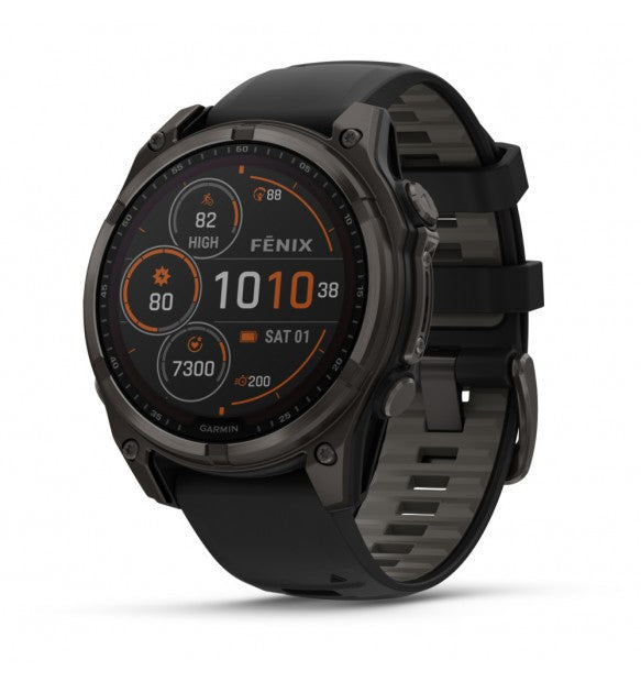 Garmin Fenix ​​8 47 MM Solar Sapphire, Titanium Carbon Grey