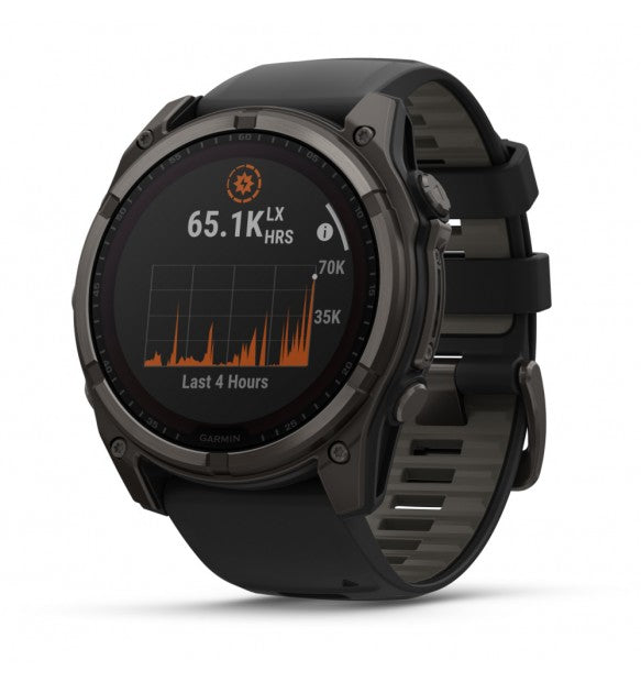 Garmin Fenix 8 51 MM Solar Sapphire, Titanium Carbon Grey