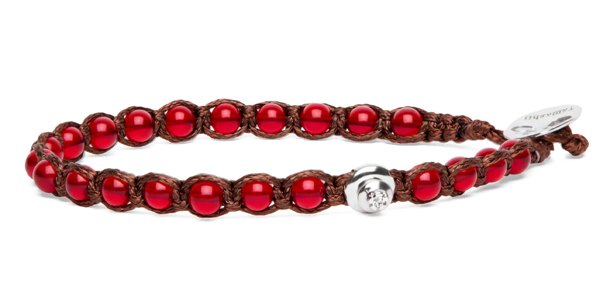 Tamashii Bracciale Essenza BHS907-124 Agata Rosso Passione