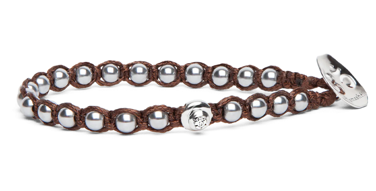 Tamashii Bracciale Essenza BHS907-22W Ematite Argento