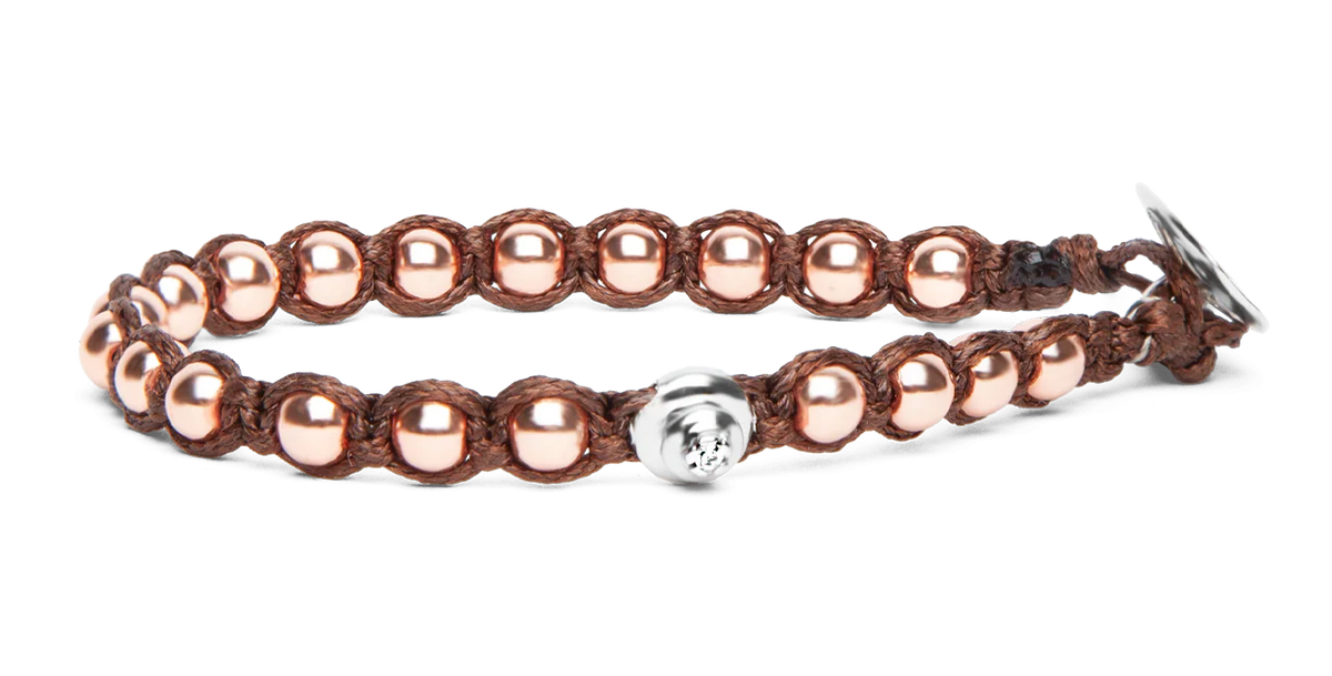 Tamashii Bracciale Essenza BHS907-22R Ematite Oro Rosa