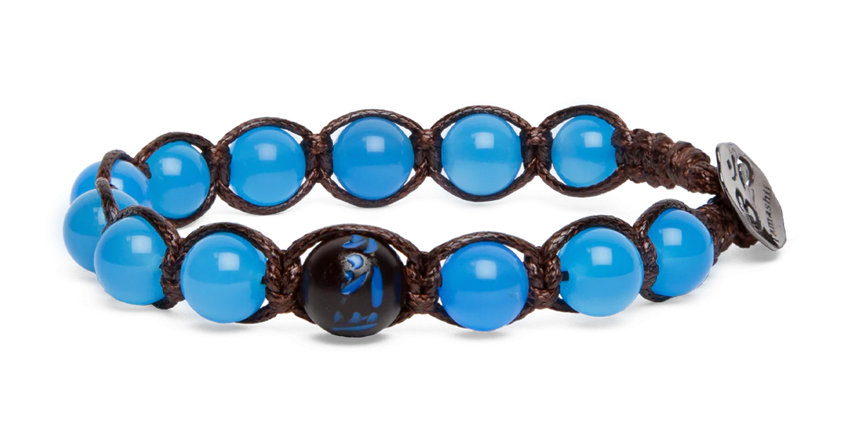Tamashii Bracciale BHS906-18 Agata Blu Elemento Spazio