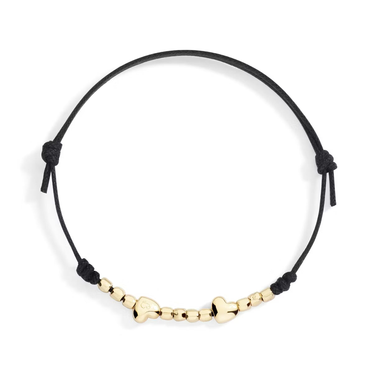 Dodo Bracelet with Nugget and Silver Rondelle and Cord