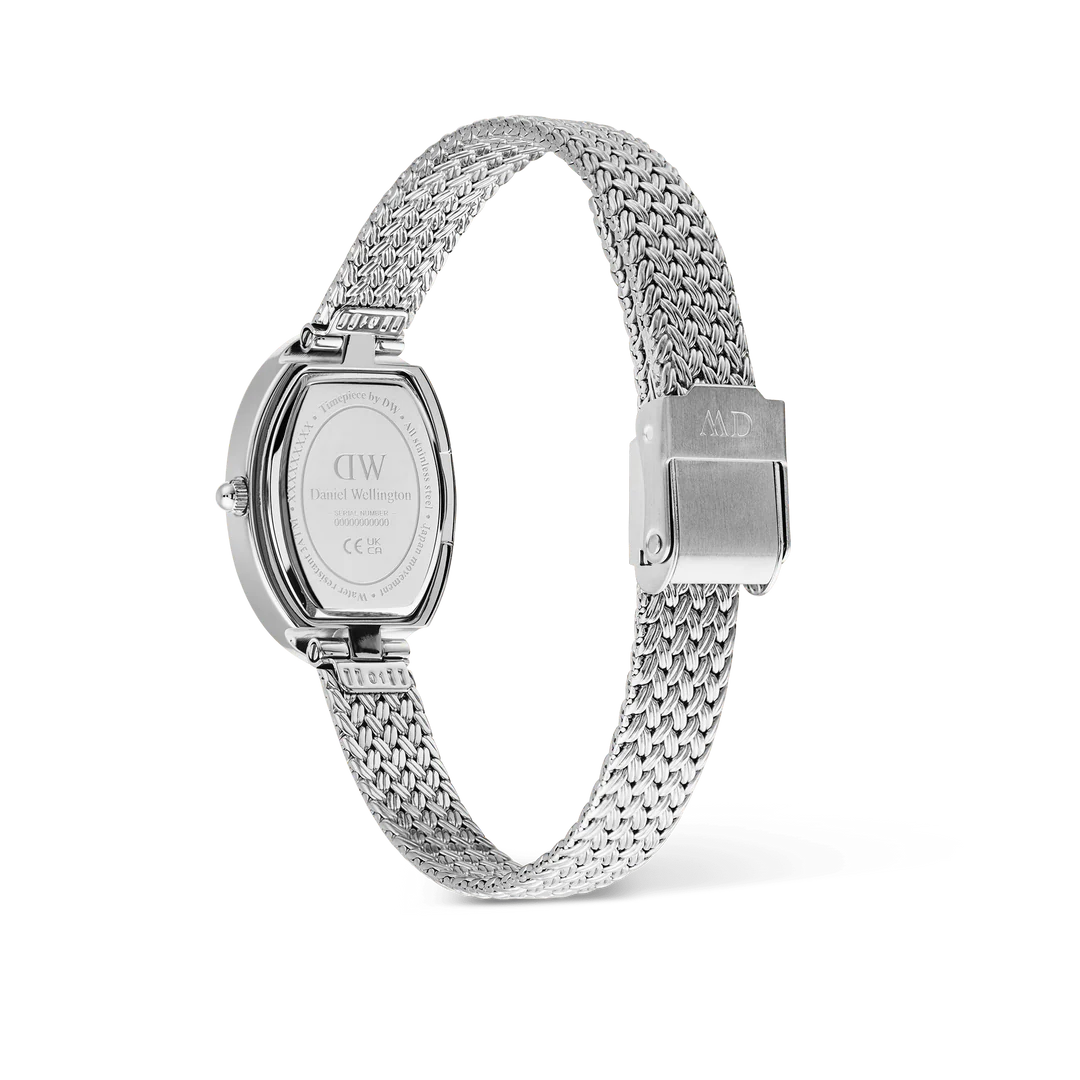 Daniel Wellington Juliette Braided Mesh White Sunray Silver