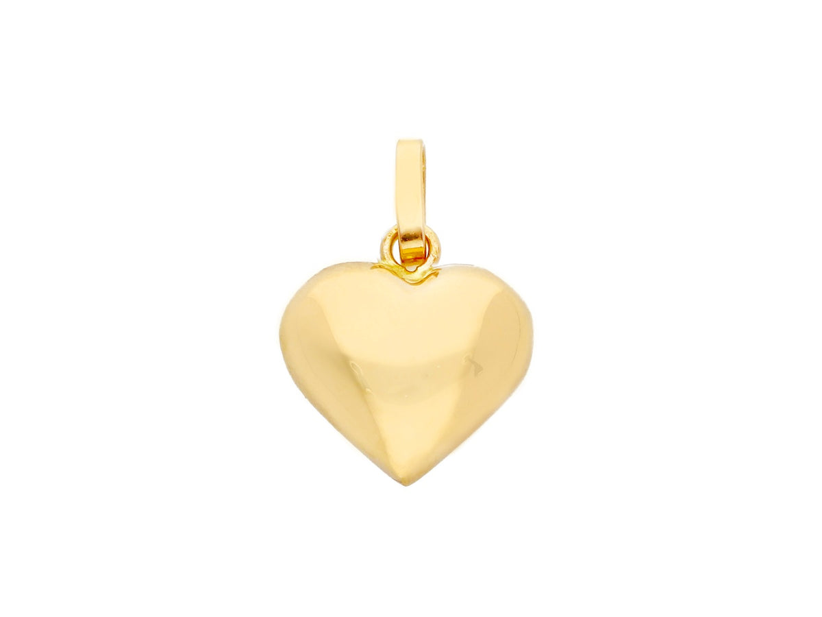  Heart Pendant in 18kt Yellow Gold