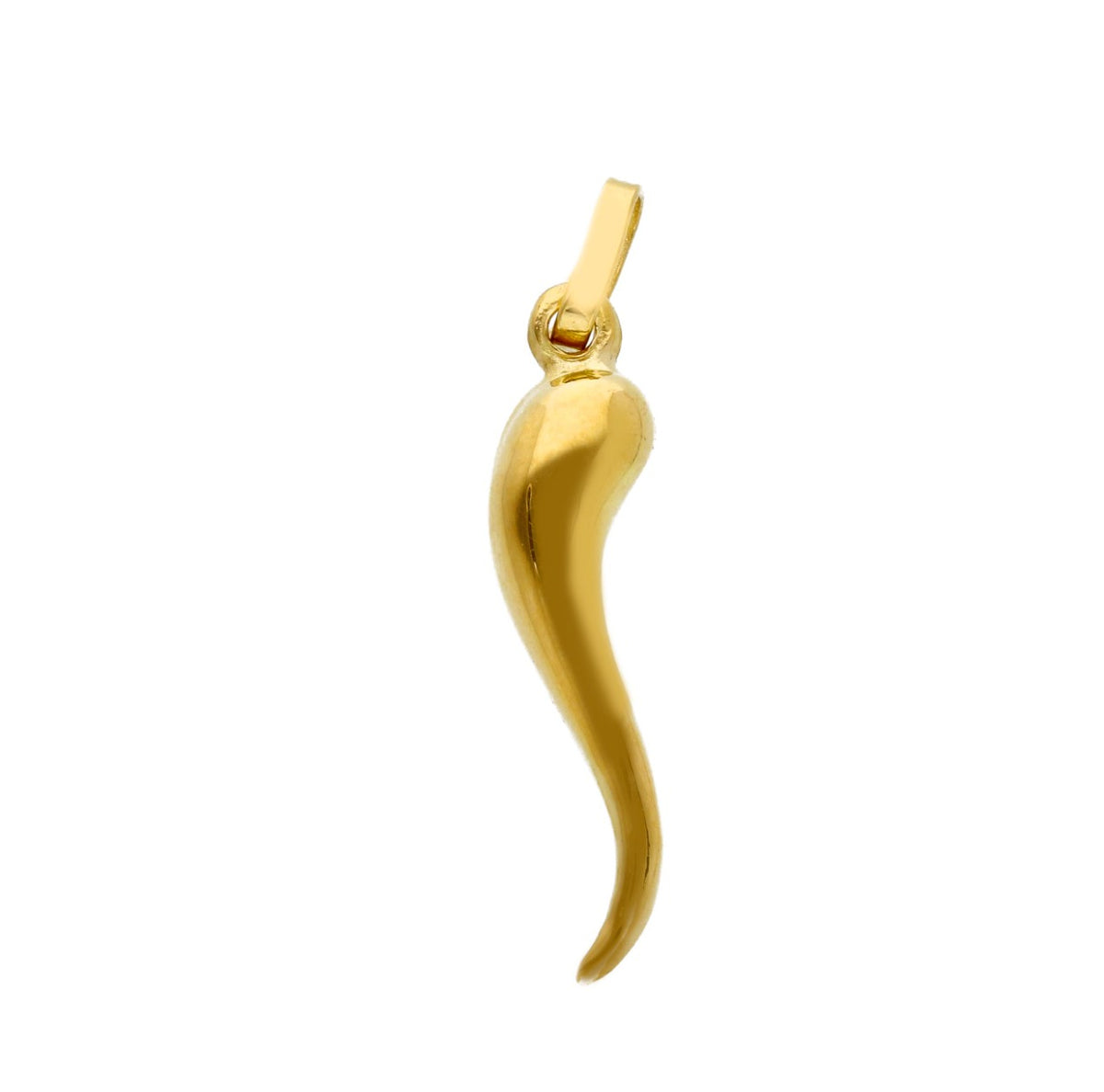  Cornetto Pendant in 18kt Yellow Gold