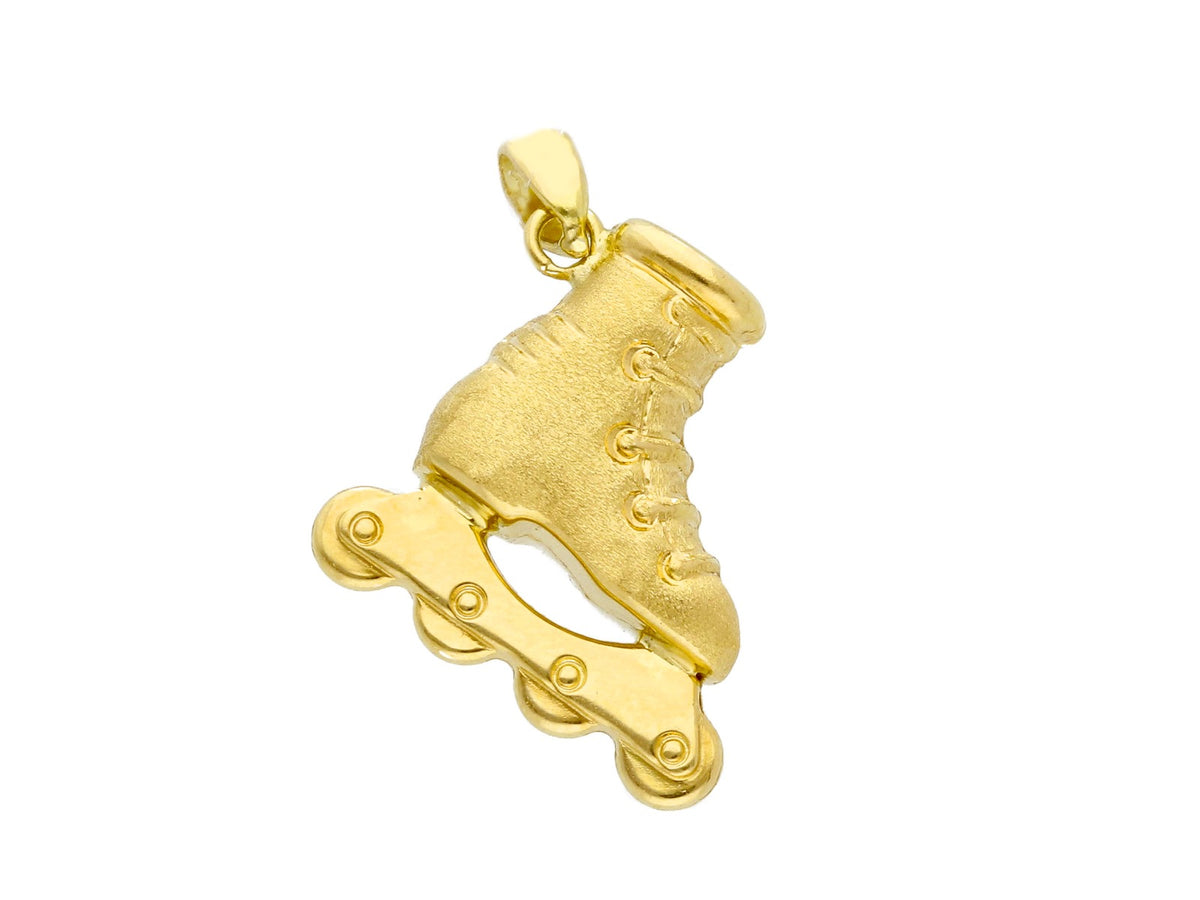  Skate Pendant in 18kt Yellow Gold