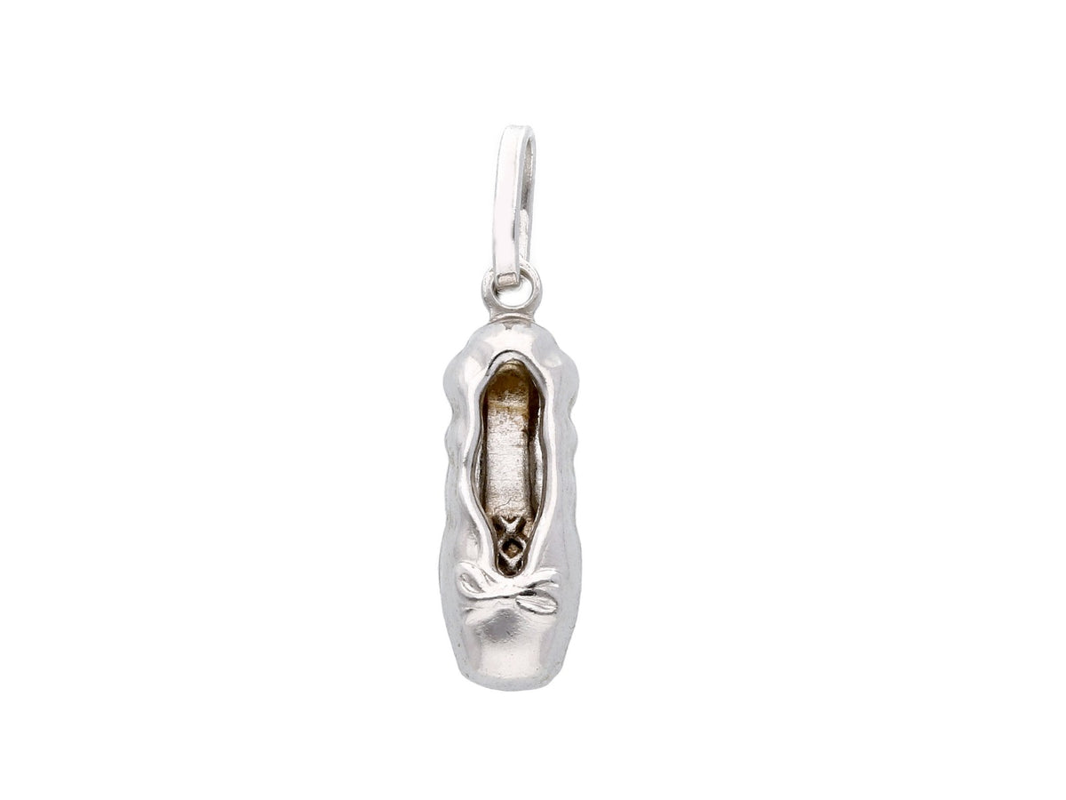  Ballerina Shoe Pendant in 18kt White Gold