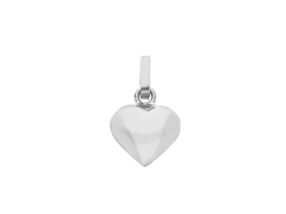  Heart Pendant in 18kt White Gold