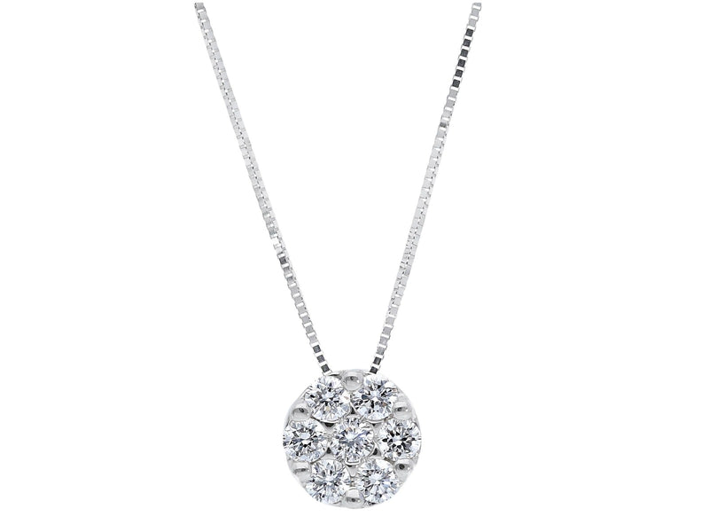 Light point necklace with diamonds 0.32 ct G VS