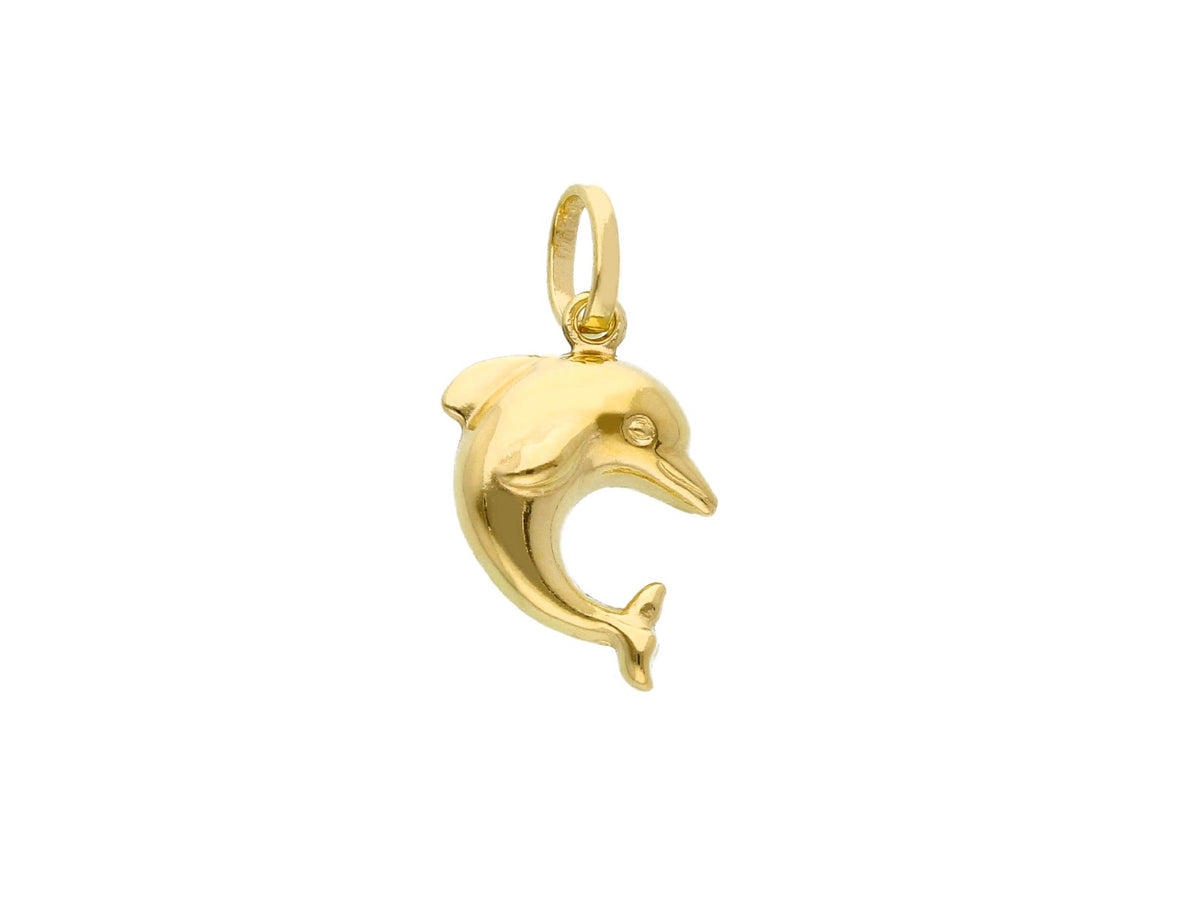 Dolphin Pendant in 18kt Yellow Gold