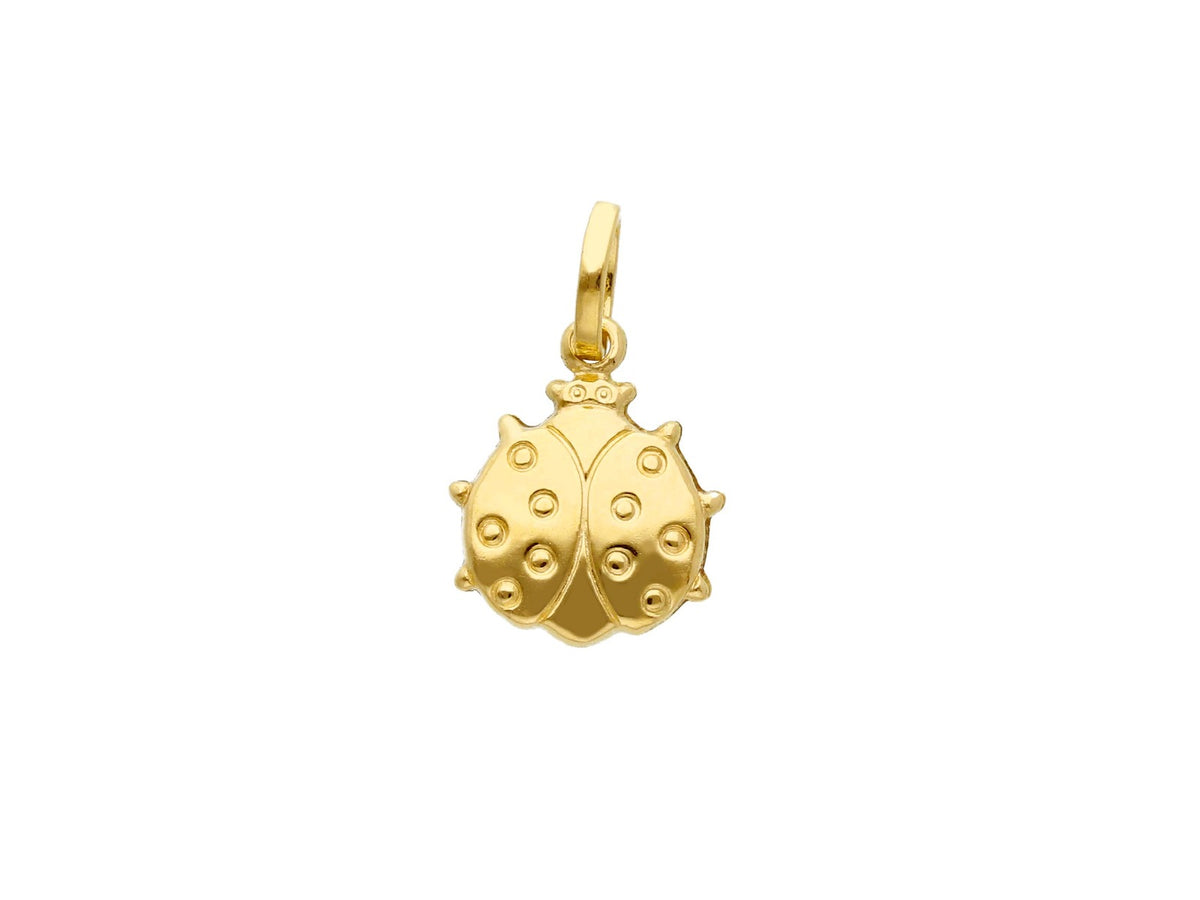  Ladybug Pendant in 18kt Yellow Gold