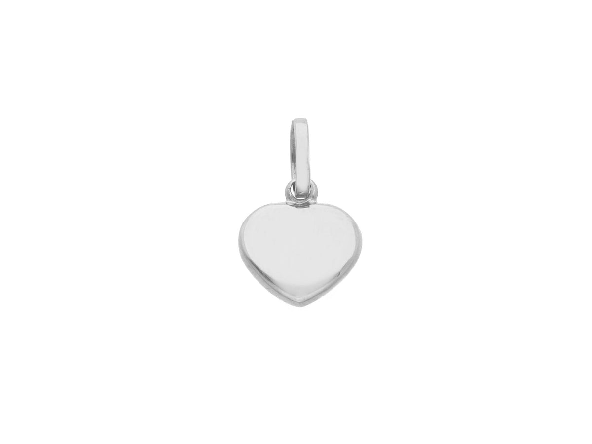  Heart Pendant in 18kt White Gold