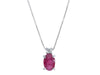  Necklace with Diamond and Ruby ct 0.40