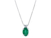  Necklace with Diamond and Emerald ct 0.40