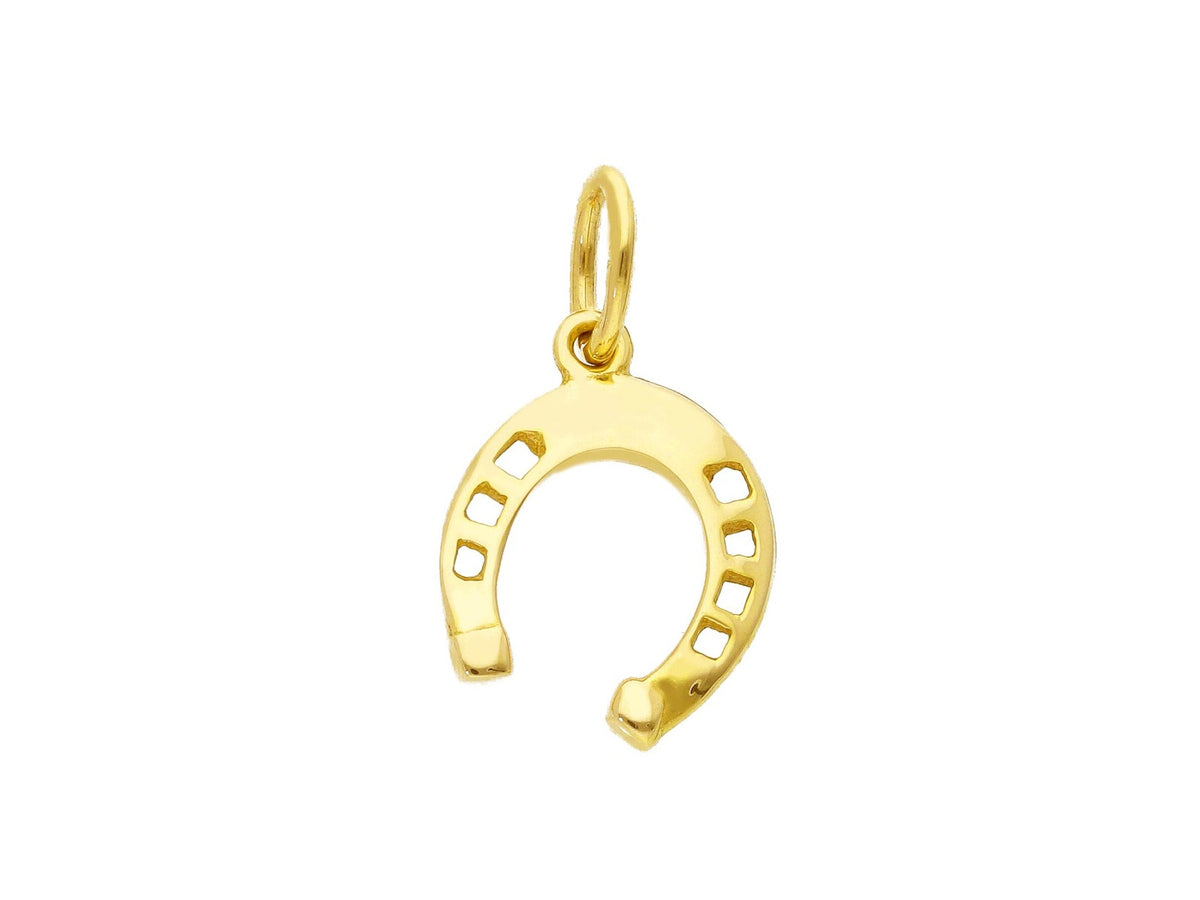  Horseshoe Pendant in 18kt Yellow Gold