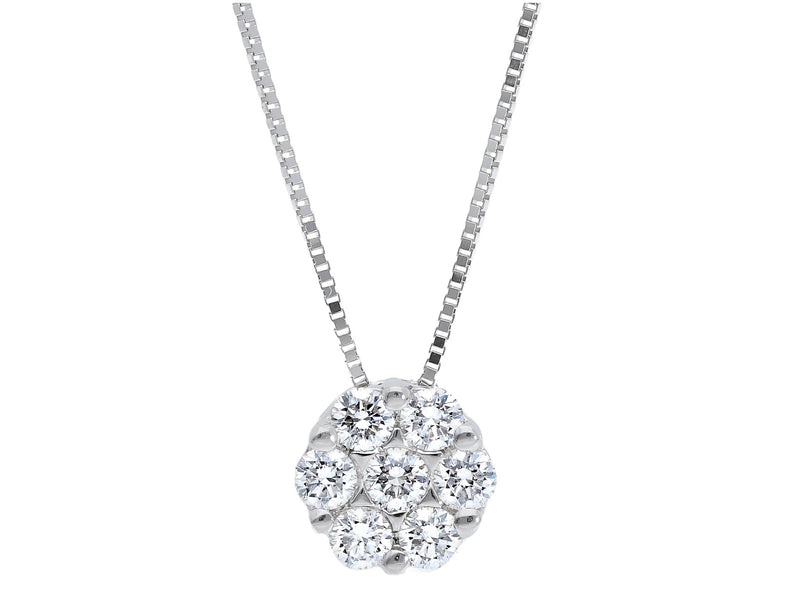  Light point necklace with diamonds 0.62 ct G VS