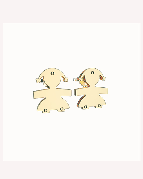  le bebè yellow gold earrings LBB052