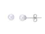  Earrings with Akoya pearls 4.5 x 5 mm