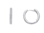  Diamond hoop earrings 0.18 ct G