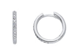  Diamond hoop earrings 0.21 ct G