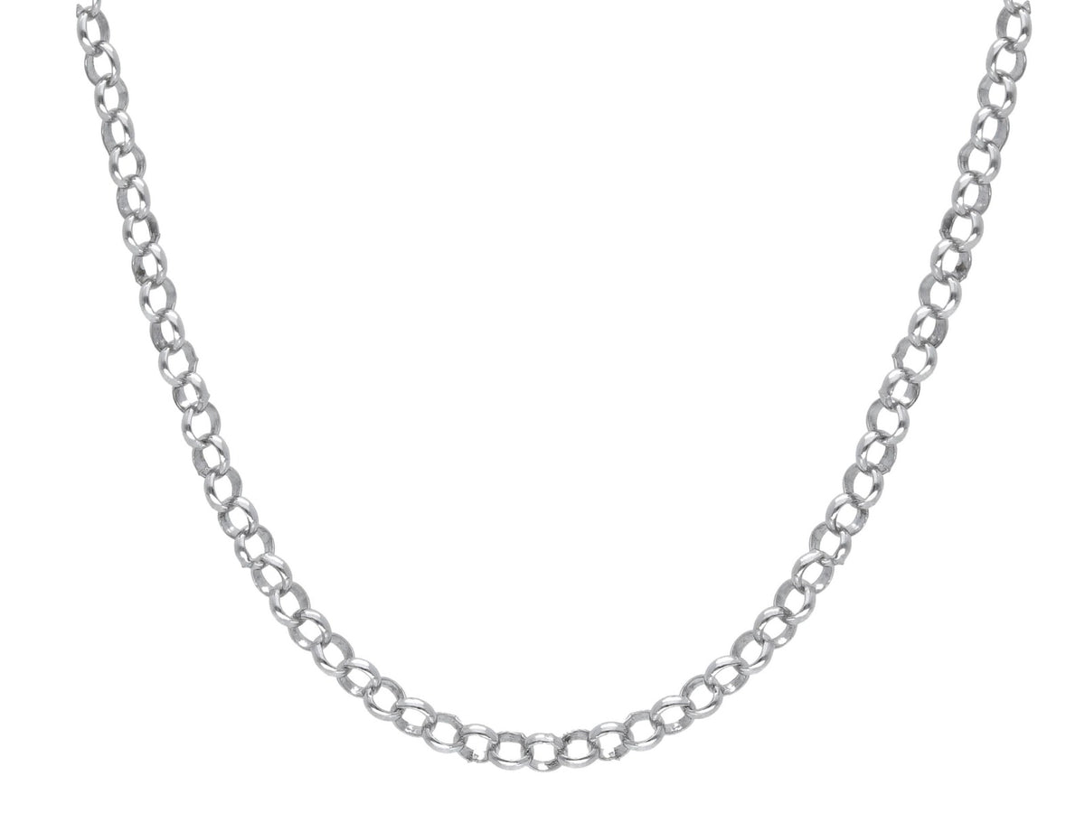 Maiocchi Silver Silver Rolò Chain 50 cm