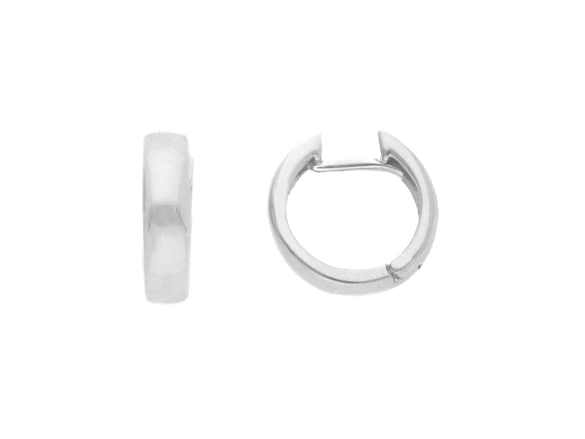  Scattino Hoop Earrings in 18kt White Gold