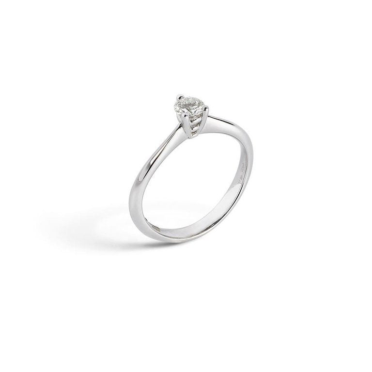 Alfieri & St.John Solitaire Ring 3 G ct 0.30