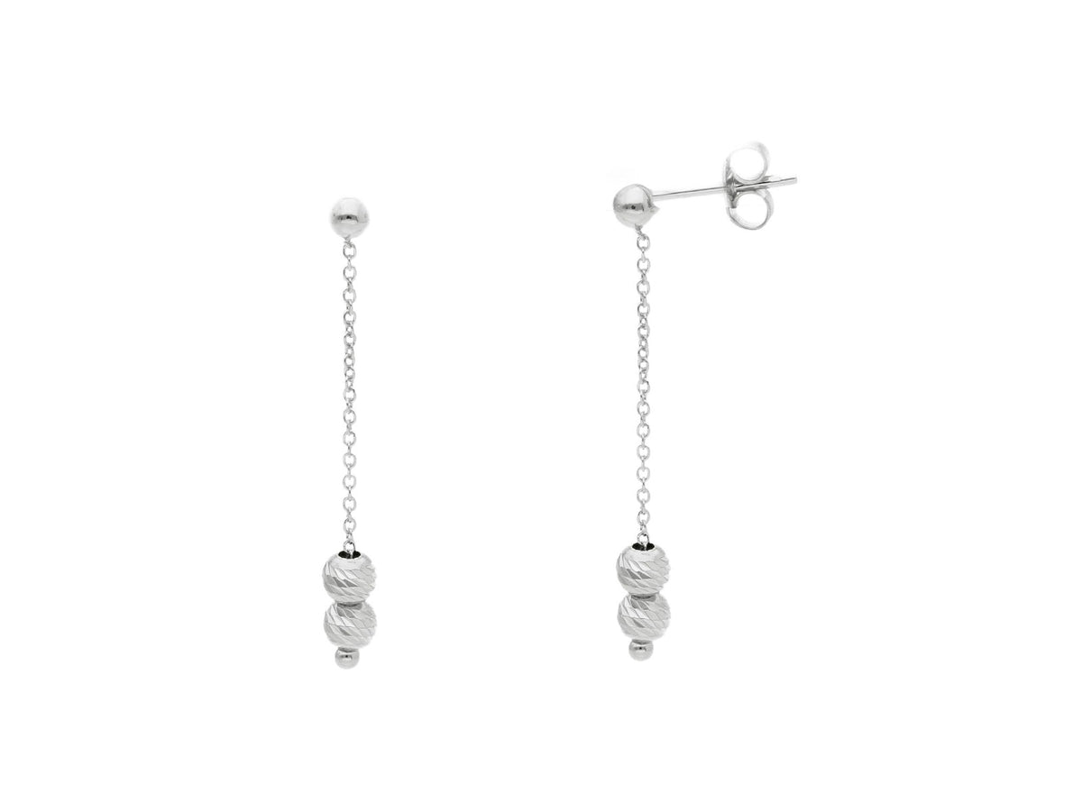  18kt White Gold Pendant Earrings