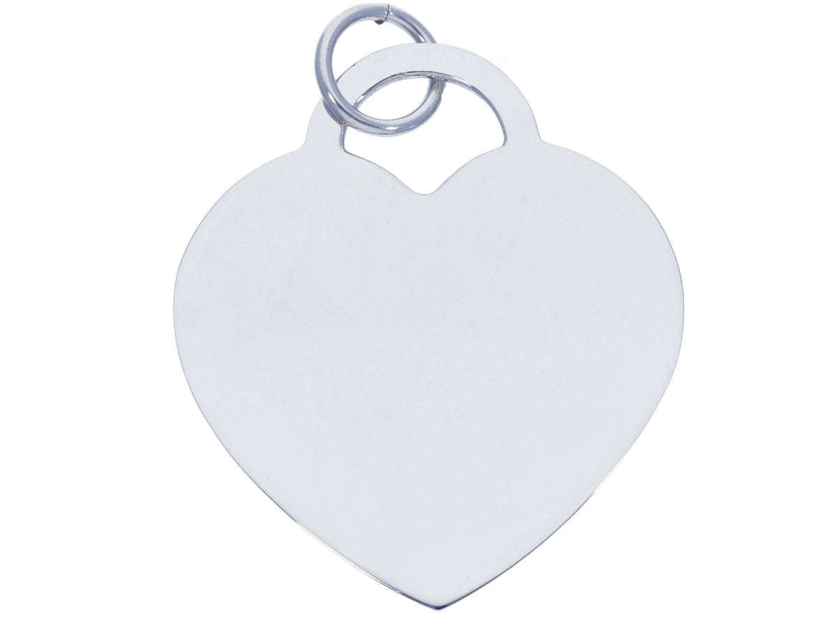  Maiocchi Silver Large Heart Pendant in Silver