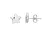  Star earrings with diamonds 0.01 ct G