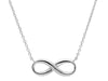  Infinity Necklace in 18kt White Gold