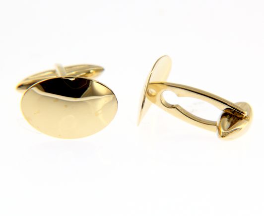 Oval Cufflinks in 18kt Rose Gold