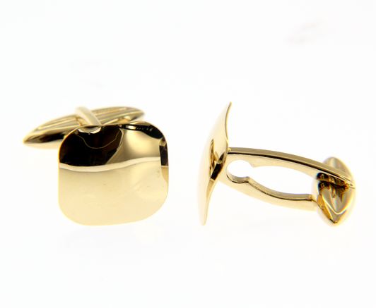 Square Cufflinks in 18kt Yellow Gold