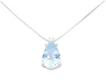  Maiocchi Milano Necklace White Gold, Diamond and Aquamarine ct 1.15