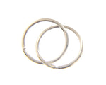  Maiocchi Silver Hoop Earrings 22 mm Silver
