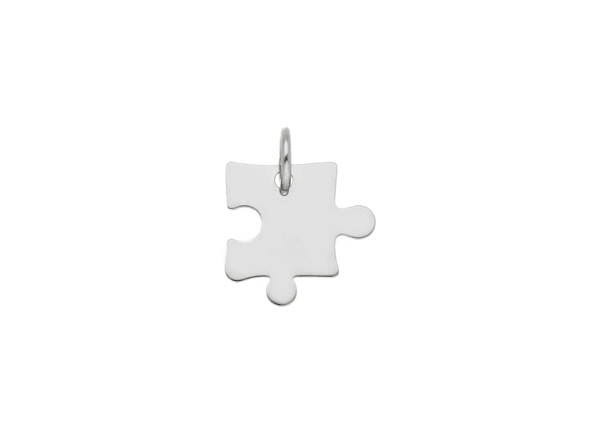 Puzzle Pendant in 18kt White Gold