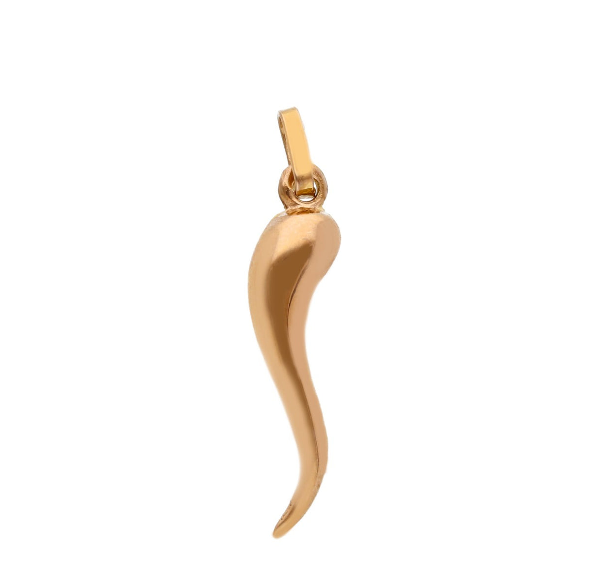  Cornetto Pendant in 18kt Rose Gold