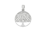  Tree of Life Pendant in 18kt White Gold