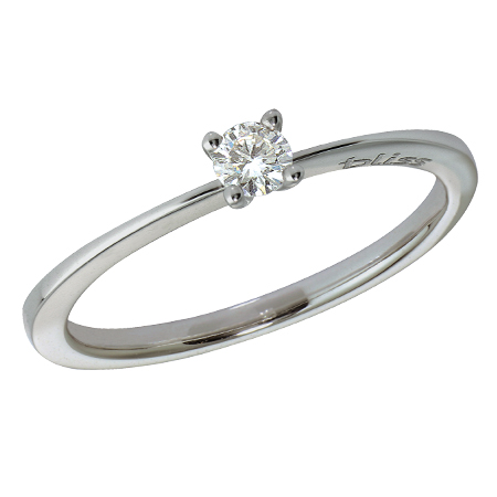 Bliss Bi Classic Ring in White Gold and Diamond 0.14 ct