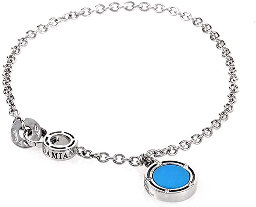 Damiani D.Side Bracelet in White Gold, Turquoise and Diamonds