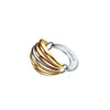  Damiani Gaia Ring in Rose, White and Yellow Gold and Diamond