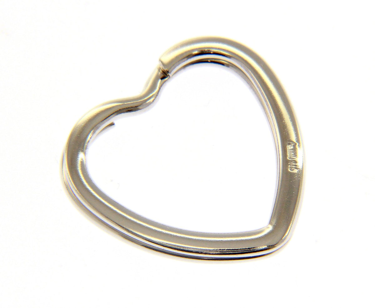 Maiocchi Silver Heart Key Ring Silver