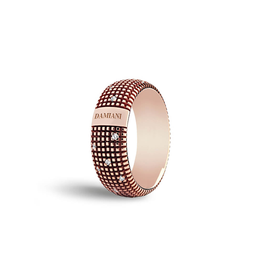 Damiani Anello Metropolitan Oro Rosa e Diamanti