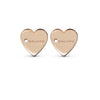  Salvini I Segni Heart Earrings 9kt Rose Gold