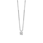  Damiani Light Point Necklace in White Gold and 0.50 ct Diamond