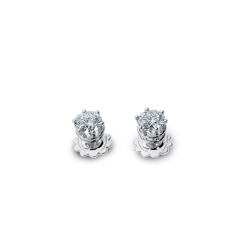 Damiani Minou Earrings in White Gold and Diamonds ct 0.62