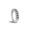  Damiani Belle Epoque Ring in White Gold, Diamonds and Emeralds